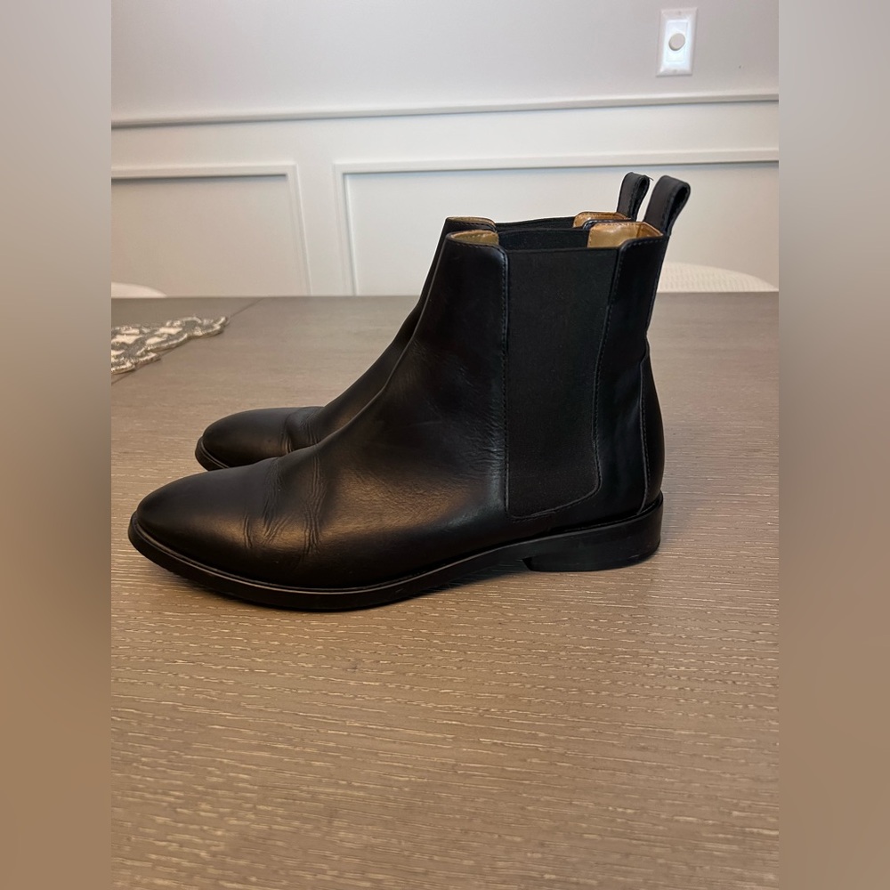 Everlane Black Leather Ankle Boots women’s size 10.5
